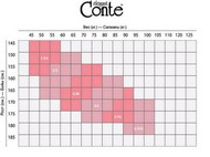Жіночі колготки Conte Solo 40 den таблиця розмірів