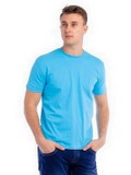 Блакитна чоловіча футболка Cotton Road