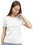 Жіноча бавовняна біла футболка Роксана 1359, перед