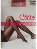 Жіночі еластичні колготки Конте Solo semi-matte 40 den, упаковка