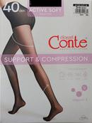 Жіночі корегуючі еластичні колготки Conte Active soft 40 den, упаковка