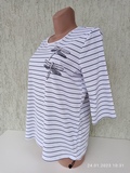 Жіноча бавовняна блуза Gertie 5071, збоку
