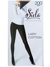 Теплі колготки Siela Lady cotton 200 ден